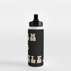 Clean as a Whistle in Black and Cream Water Bottle Gallery Image 2