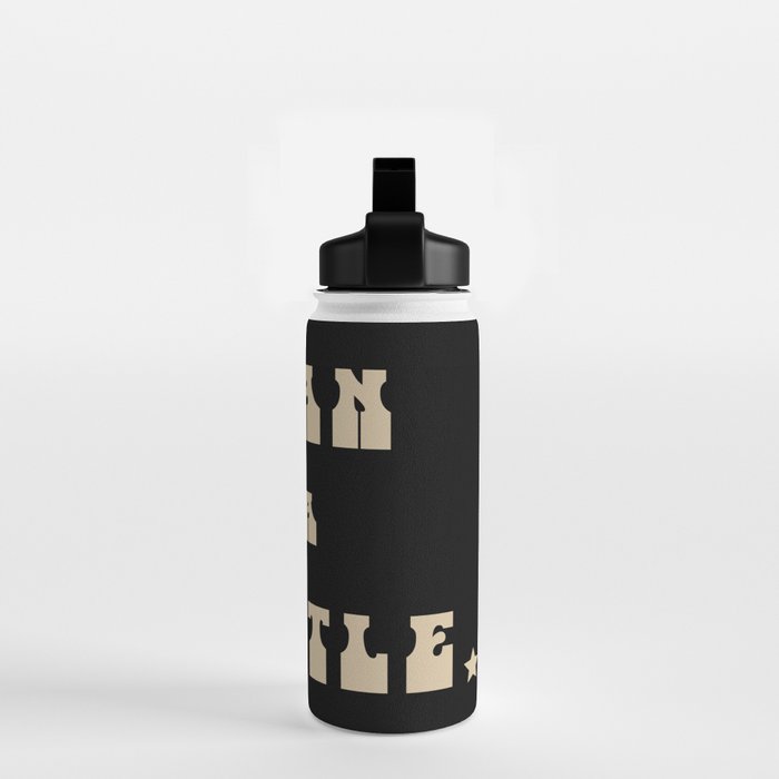 Clean as a Whistle in Black and Cream Water Bottle Gallery Image 2