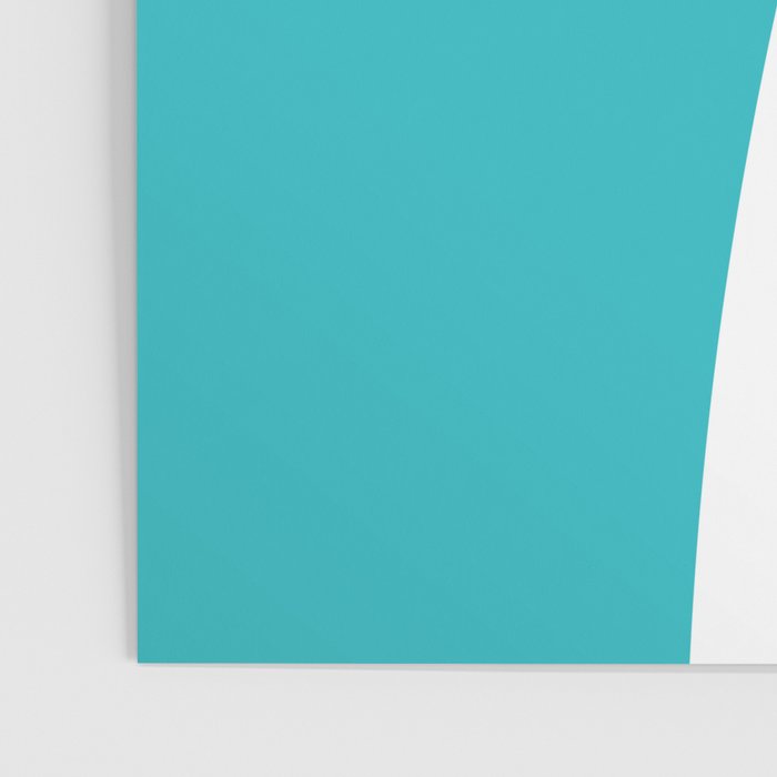 Simple Waves 2 - Turquoise and Yellow Poster Gallery Image 3