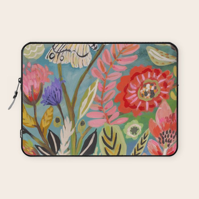 Butterfly Floral Laptop Sleeve Gallery Image 1