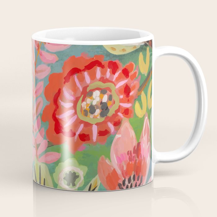 Butterfly Floral Coffee Mug Gallery Image 1