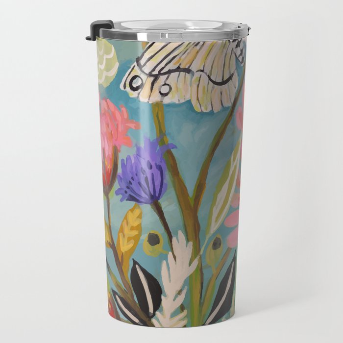 Butterfly Floral Travel Mug Gallery Image 3