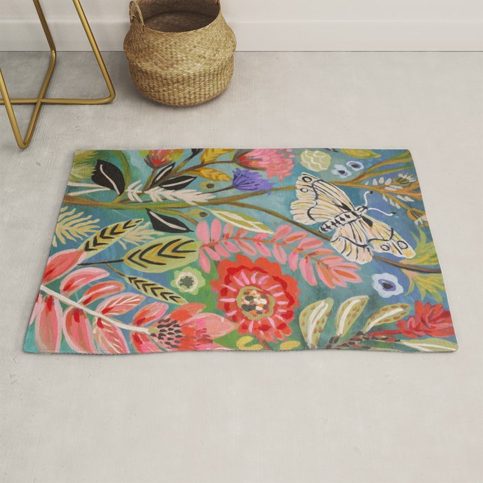 Butterfly Floral Rug Gallery Image 1