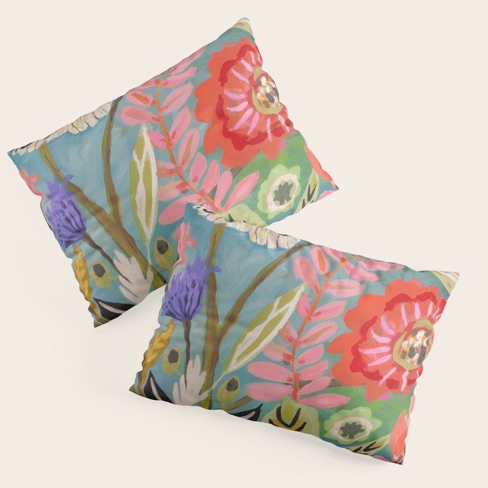 Butterfly Floral Pillow Sham Gallery Image 1