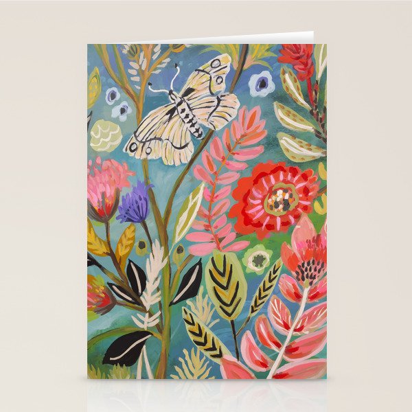 Butterfly Floral Stationery Card Gallery Image 1