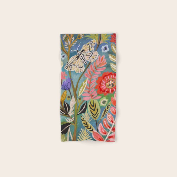 Butterfly Floral Bath Towel Gallery Image 1