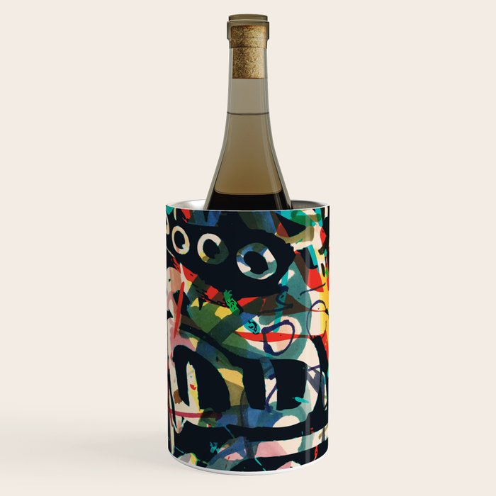 Graffiti Abstract Art Spray Paint Wine Chiller Gallery Image 1