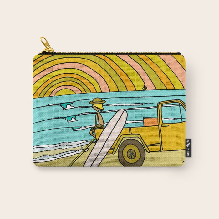 classic summer surf vibes forever Carry All Pouch Gallery Image 1