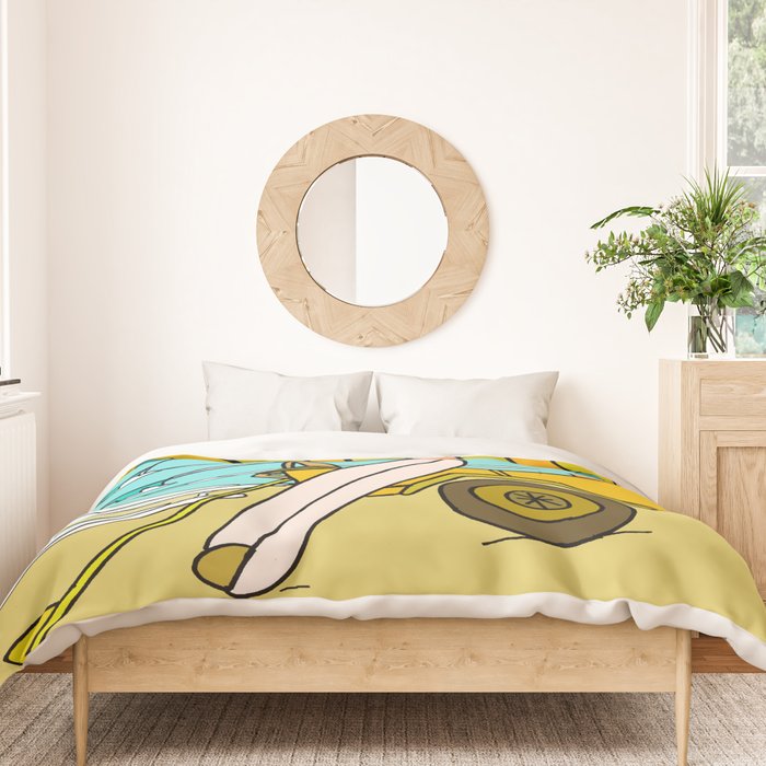 classic summer surf vibes forever Duvet Cover Gallery Image 3