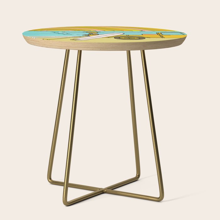 classic summer surf vibes forever Side Table Gallery Image 1