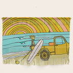 classic summer surf vibes forever Wall Hanging Gallery Image 1