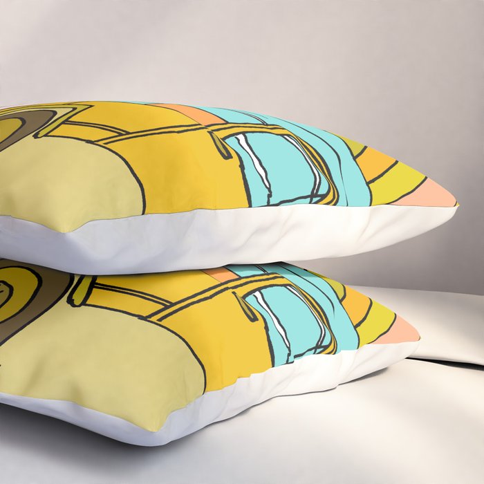 classic summer surf vibes forever Pillow Sham Gallery Image 3