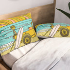 classic summer surf vibes forever Pillow Sham Gallery Image 2