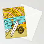 classic summer surf vibes forever Stationery Card Gallery Image 2