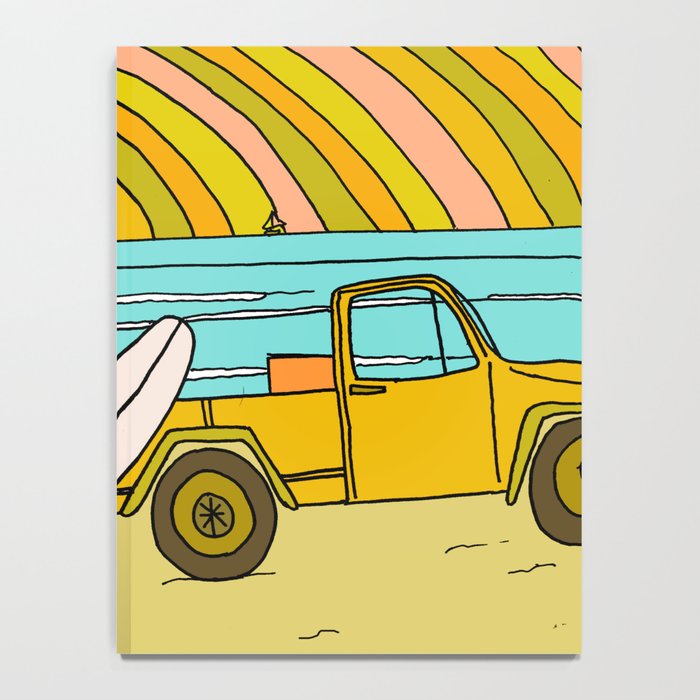 classic summer surf vibes forever Notebook Gallery Image 4