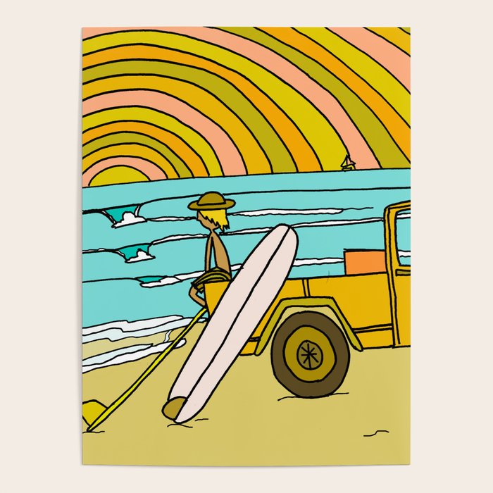 classic summer surf vibes forever Poster Gallery Image 4