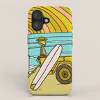 classic summer surf vibes forever iPhone Case Gallery Image 1