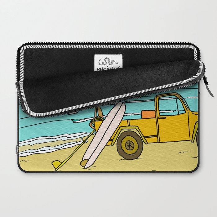 classic summer surf vibes forever Laptop Sleeve Gallery Image 2