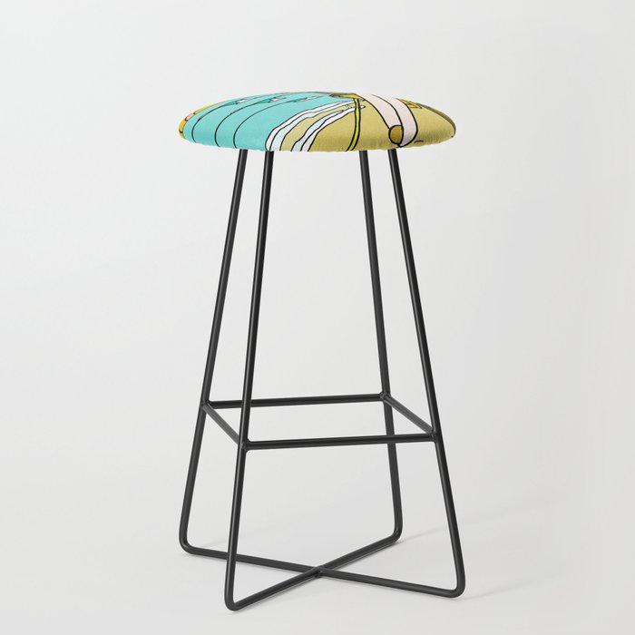 classic summer surf vibes forever Stool Gallery Image 1