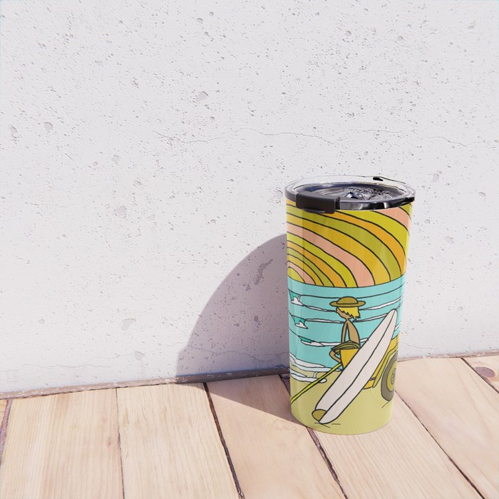 classic summer surf vibes forever Travel Mug Gallery Image 4