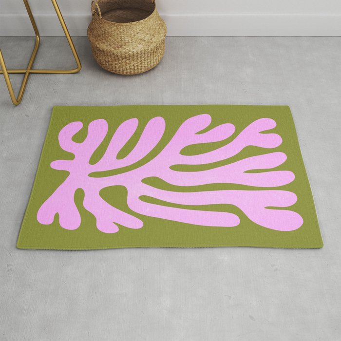 Wasabi & Lavender: Matisse Paper Cutouts 05 Rug Gallery Image 1