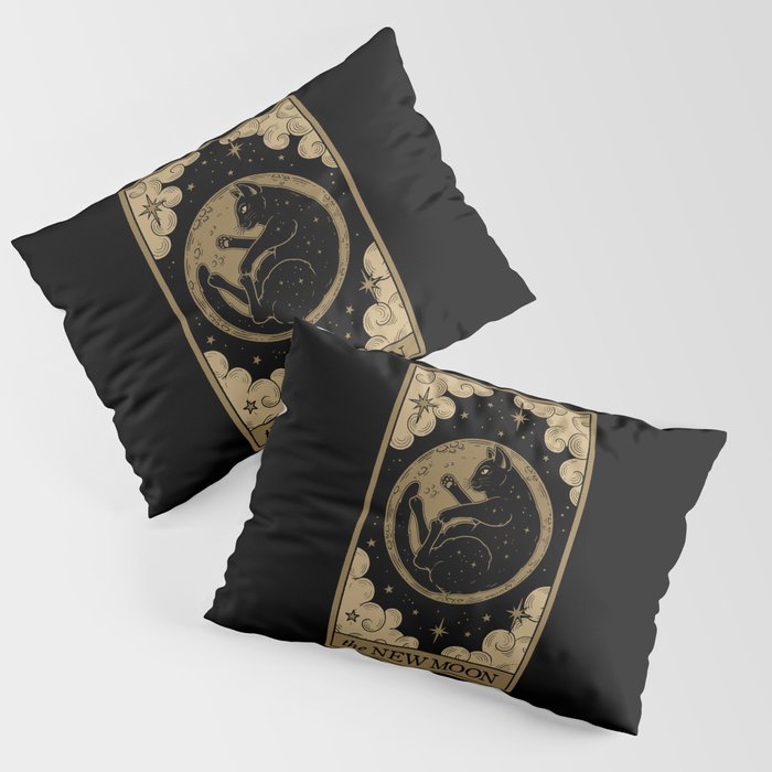 The New Moon - Dark Background Pillow Sham Gallery Image 3