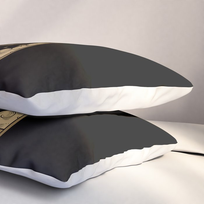 The New Moon - Dark Background Pillow Sham Gallery Image 3