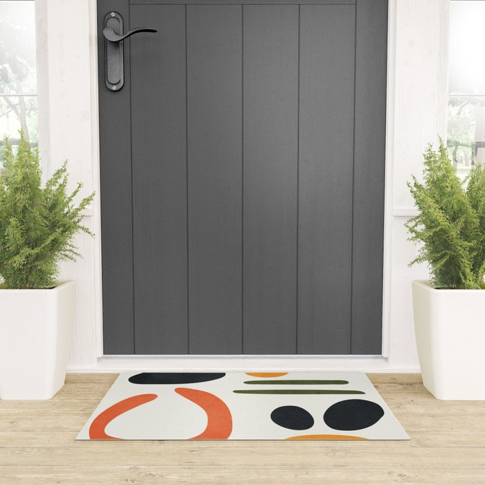 Abstract Colorful Setting 5 Welcome Mat Gallery Image 3