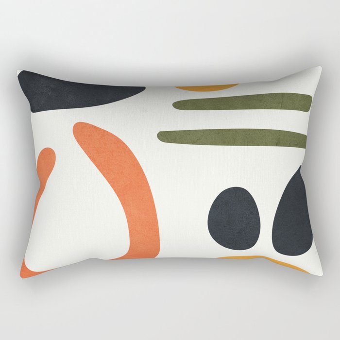 Abstract Colorful Setting 5 Rectangular Pillow Gallery Image 2