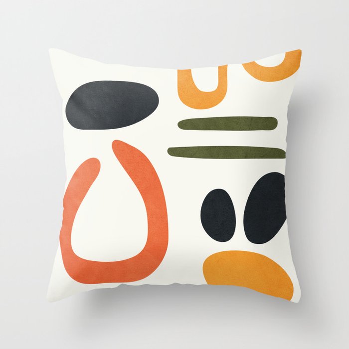 Abstract Colorful Setting 5 Throw Pillow Gallery Image 6