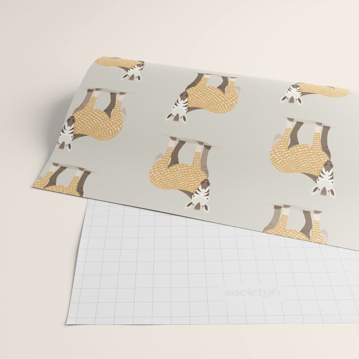 Whimsical Zebra Wrapping Paper Gallery Image 2