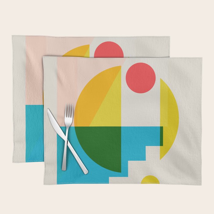 geometric abstract 8 Placemat Gallery Image 1