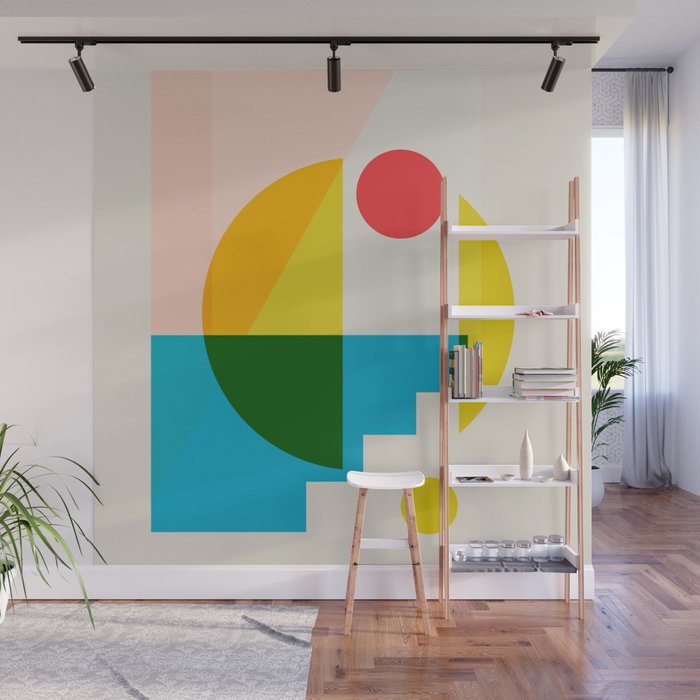 geometric abstract 8 Wall Mural Gallery Image 1