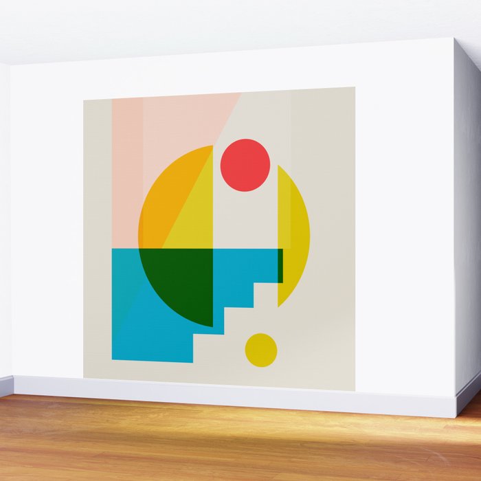 geometric abstract 8 Wall Mural Gallery Image 2