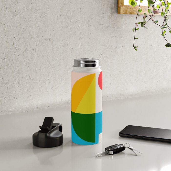 geometric abstract 8 Water Bottle Gallery Image 4