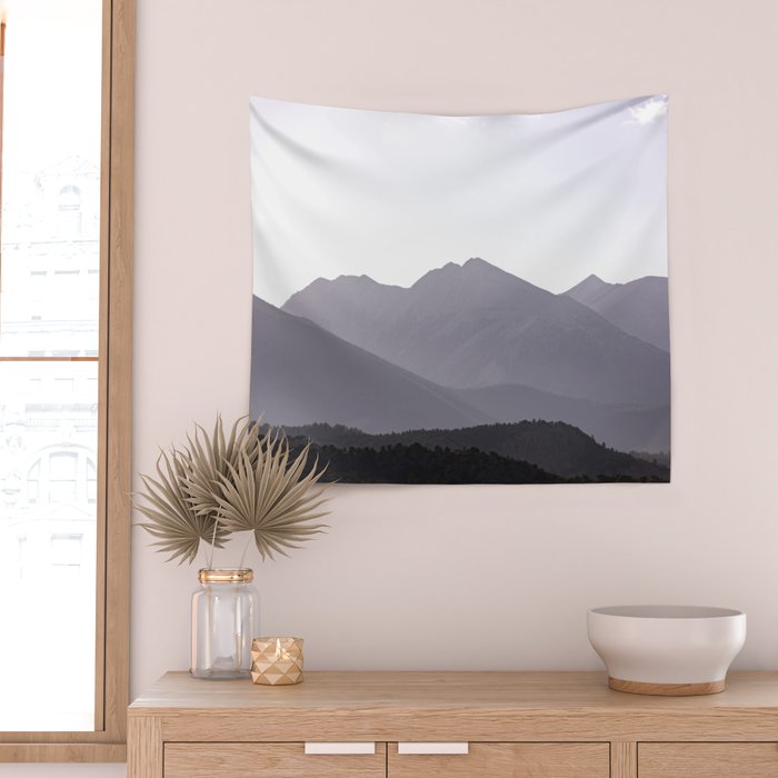 Rocky Mountain Sunset - Colorado Nature Photography Wall Tapestry Gallery Image 2