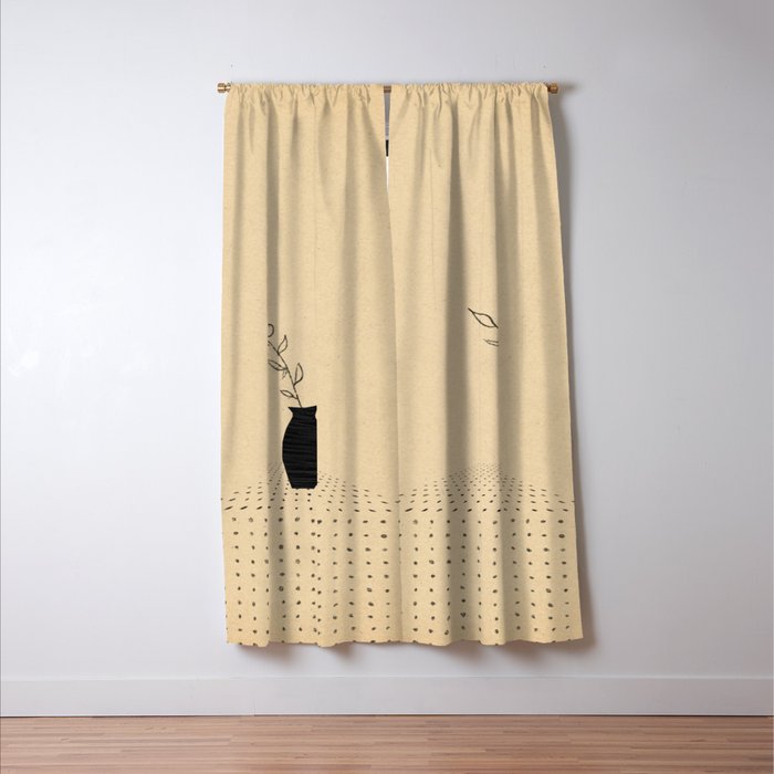 Vase and plant Window Curtain Gallery Image 3