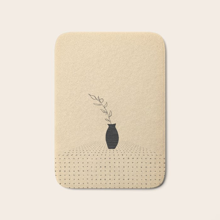 Vase and plant Bath Mat Gallery Image 1