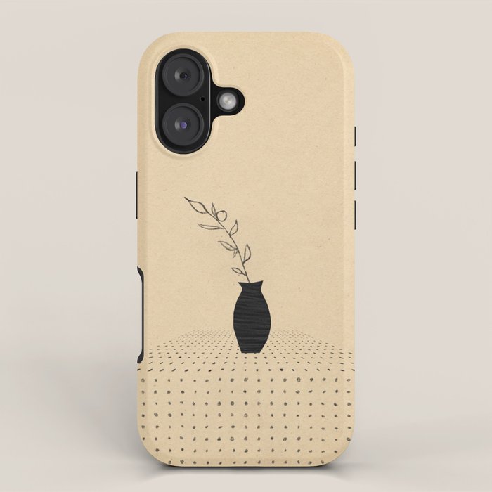Vase and plant iPhone Case Gallery Image 1