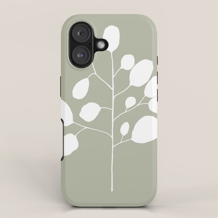 Large Eucalyptus (Linen Sage) iPhone Case Gallery Image 1