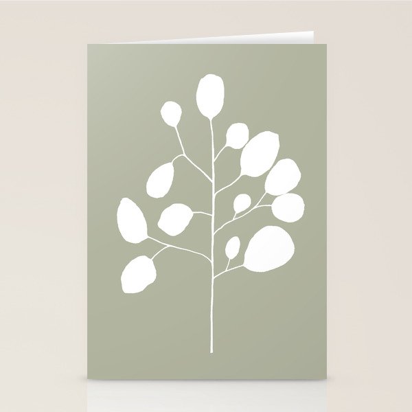 Large Eucalyptus (Linen Sage) Stationery Card Gallery Image 2
