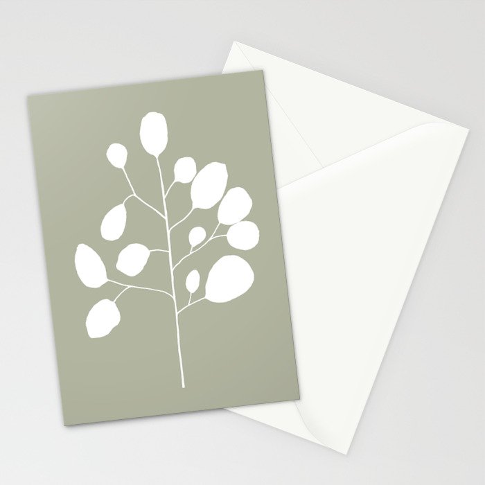 Large Eucalyptus (Linen Sage) Stationery Card Gallery Image 2