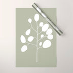 Large Eucalyptus (Linen Sage) Wrapping Paper Gallery Image 1