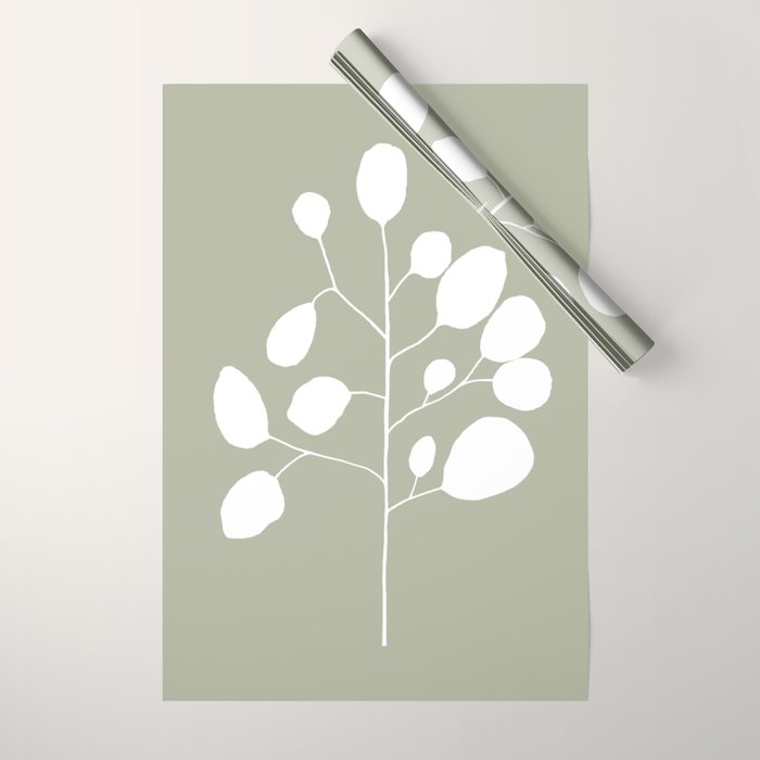 Large Eucalyptus (Linen Sage) Wrapping Paper Gallery Image 1
