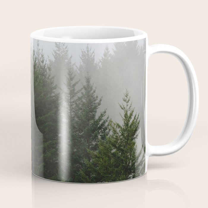 Foggy Trees Pacific Northwest Coffee Mug Gallery Image 1