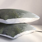Foggy Trees Pacific Northwest Pillow Sham Gallery Image 3