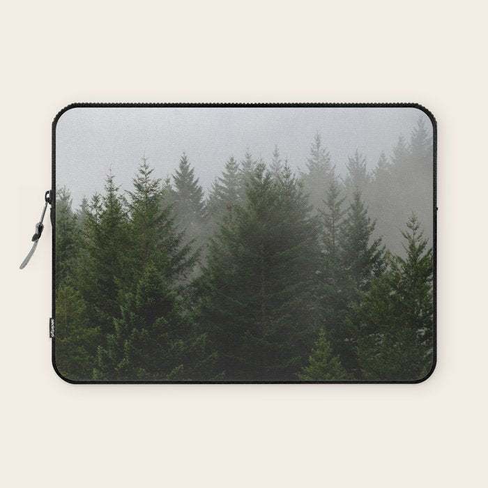 Foggy Trees Pacific Northwest Laptop Sleeve Gallery Image 1