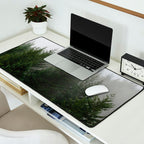 Foggy Trees Pacific Northwest Desk Mat Gallery Image 2