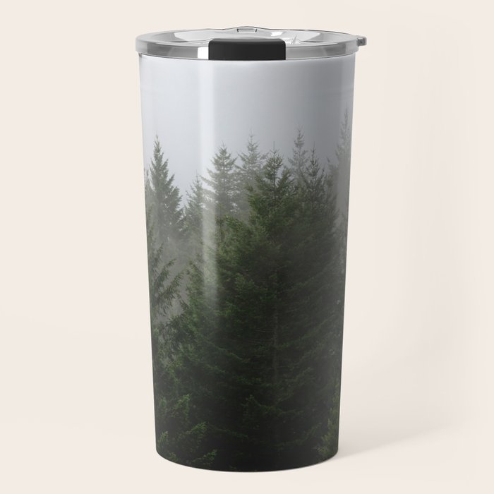 Foggy Trees Pacific Northwest Travel Mug Gallery Image 1