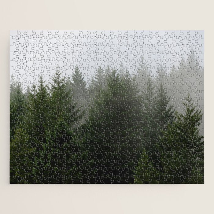 Foggy Trees Pacific Northwest Jigsaw Puzzle Gallery Image 1